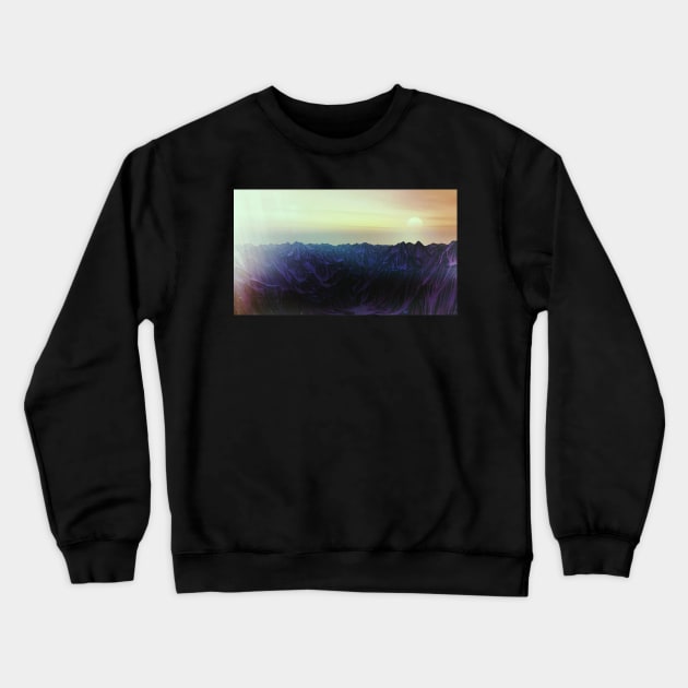 St. Lucia (Night) Crewneck Sweatshirt by danielmontero